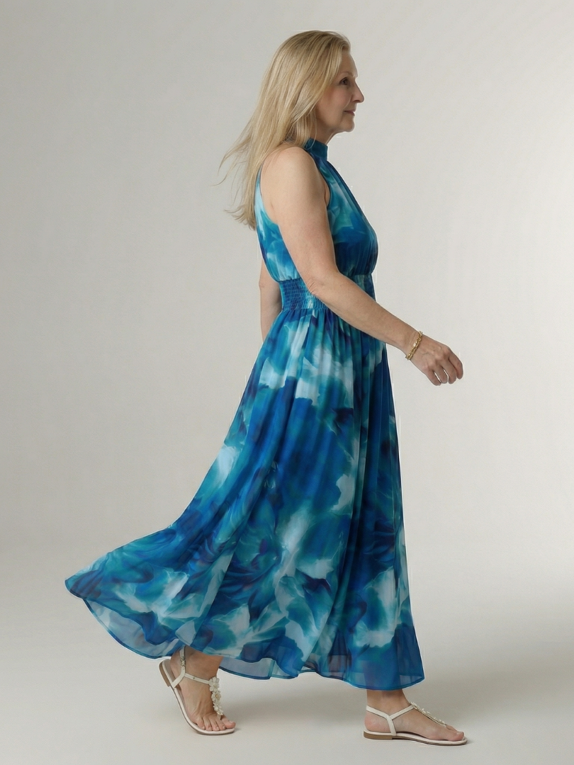 SYLIN | Halter Midi Dress