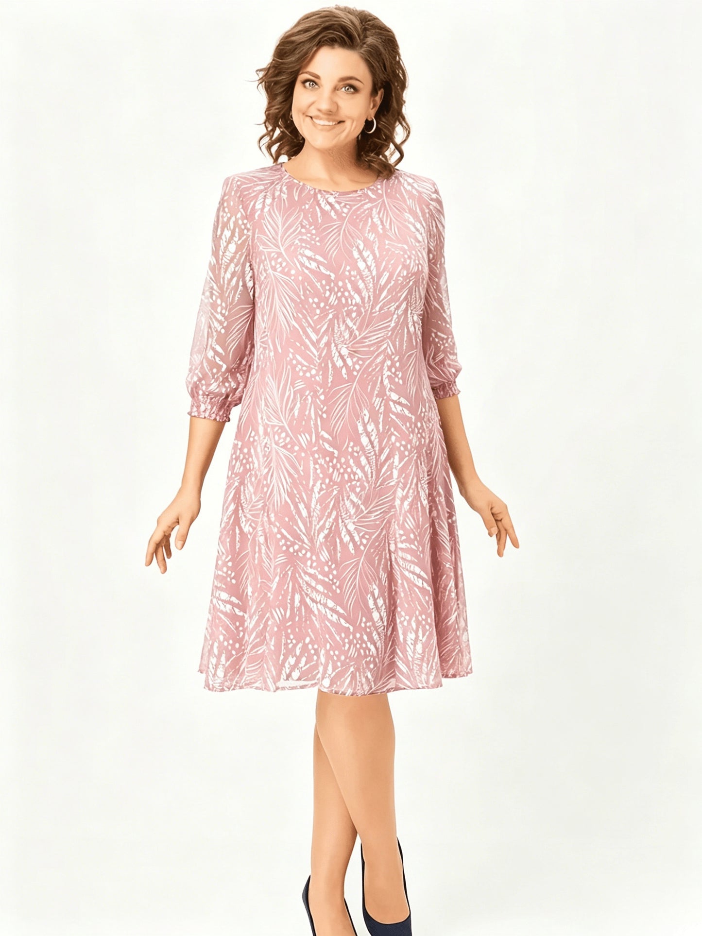 Bianca | Bohemian Chiffon Midi Dress
