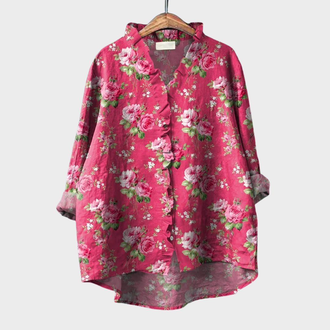Roseline | Spring Romantic Blouse - women's blouse