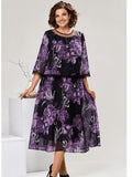 Valeria | Elegant Floral Midi Dress