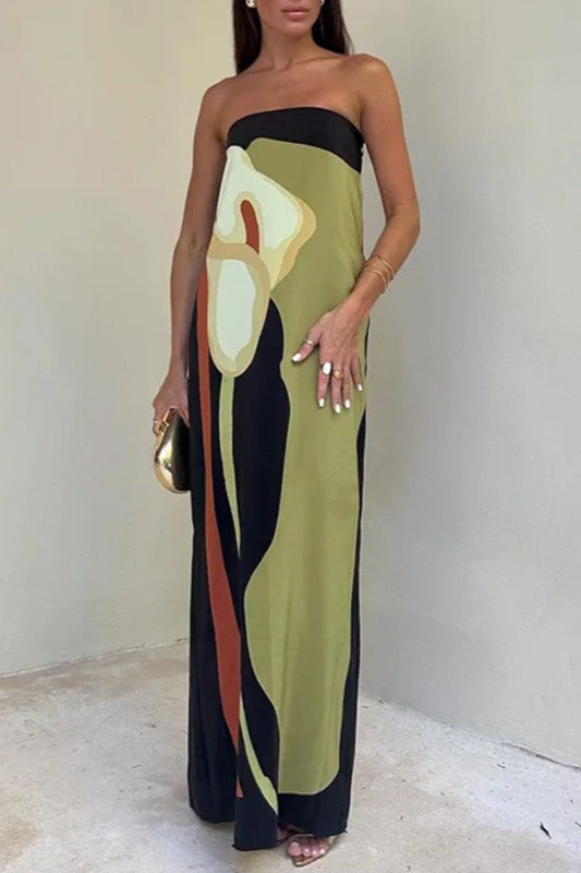 Romy | Printed Off Shoulder Maxi Dress