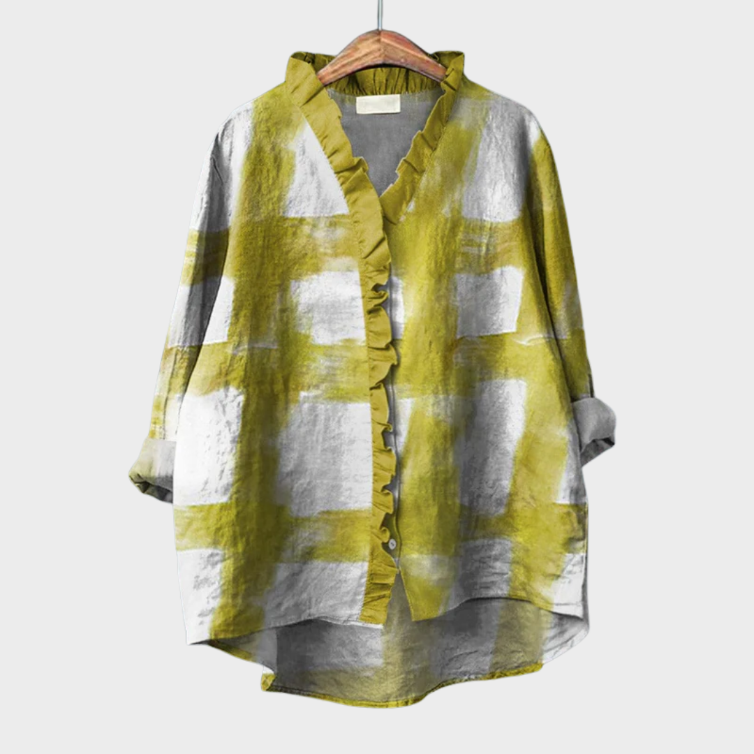 Melissa | Graphic Chic Blouse - women's blouse