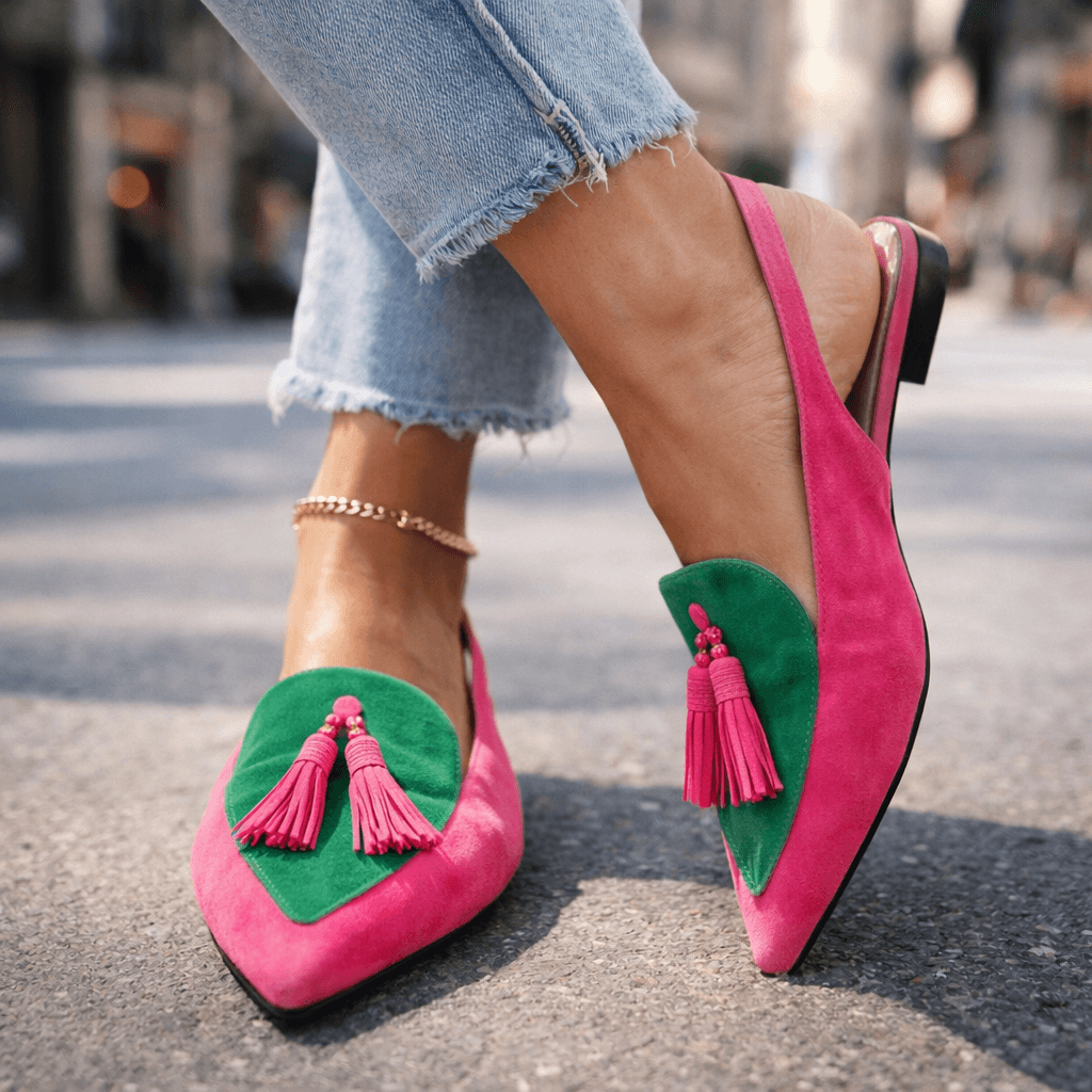 Lorena | Pom-Pom Comfort Flats