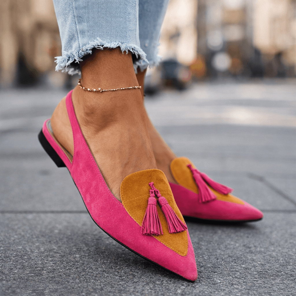 Lorena | Pom-Pom Comfort Flats