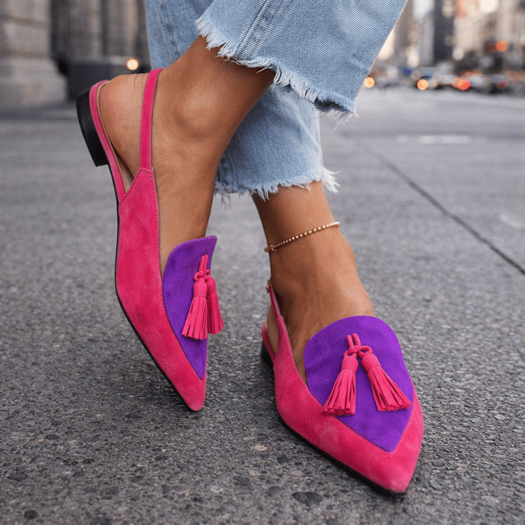 Lorena | Pom-Pom Comfort Flats