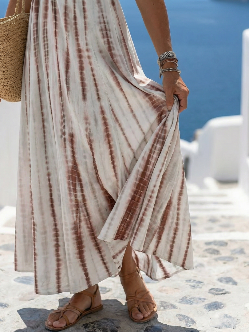 Kaja | Casual V-Neck Midi Dress