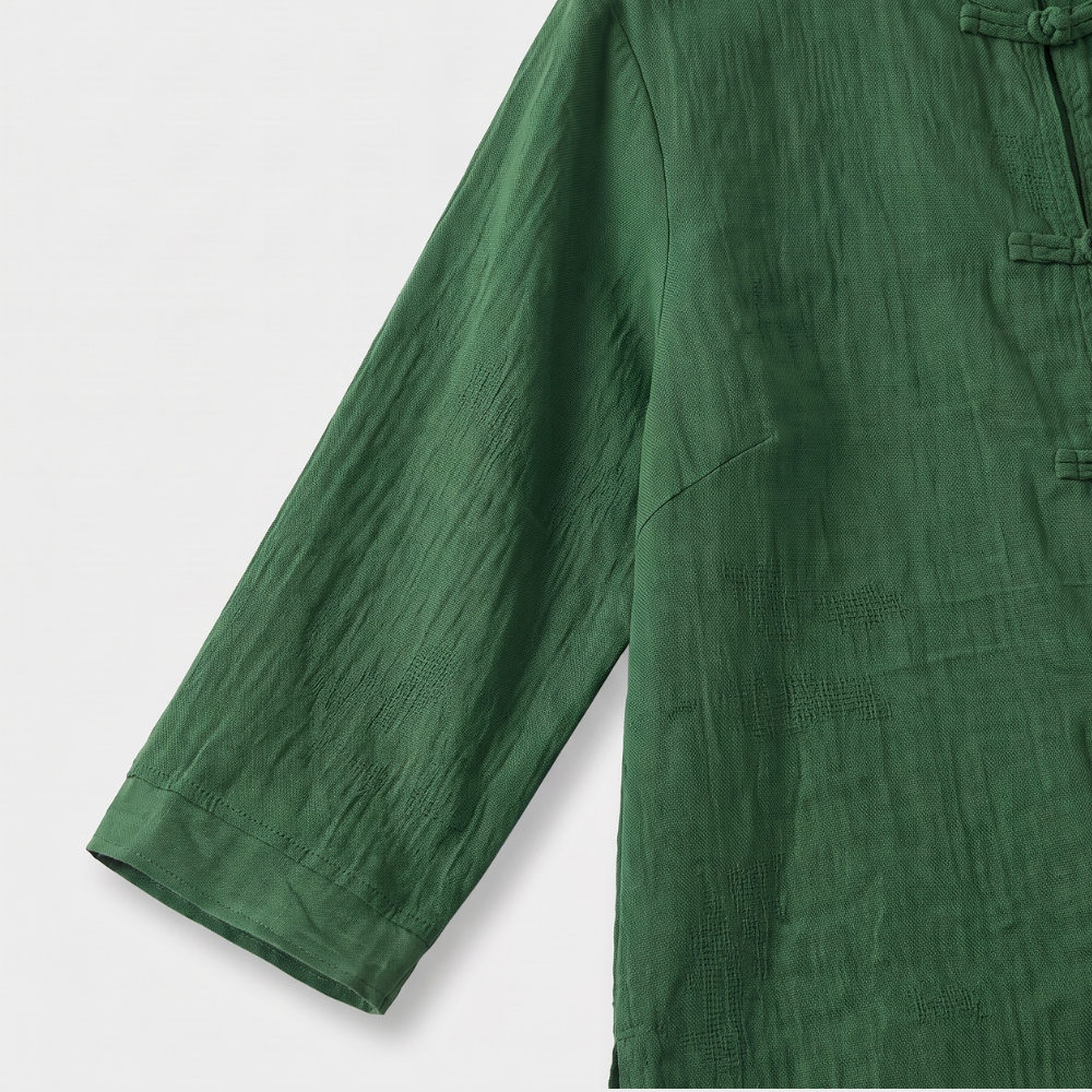 Gerda | Frog Button Casual Blouse