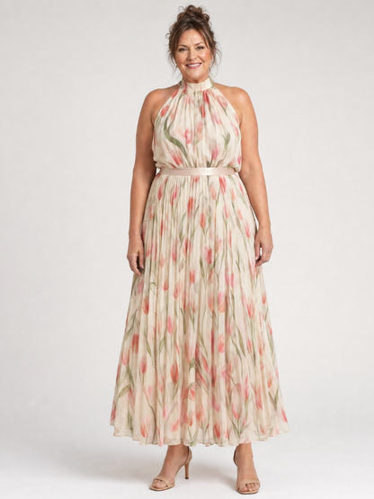 AURELLE | Halter Midi Dress