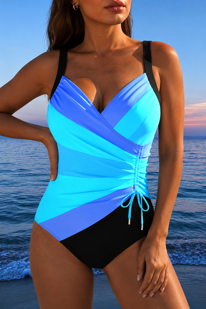 Marina | Colorful Cross-Front Swimsuit