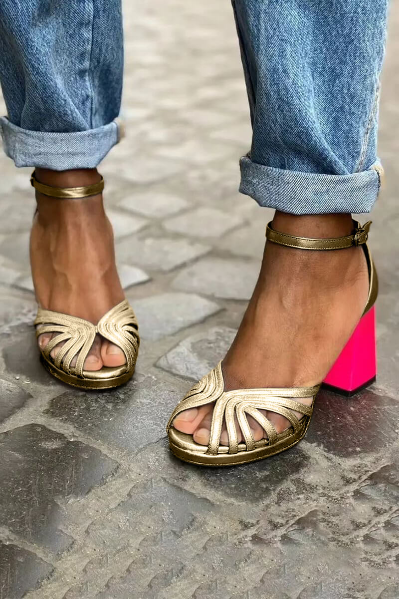 Valentina | Bicolor Comfort Heels