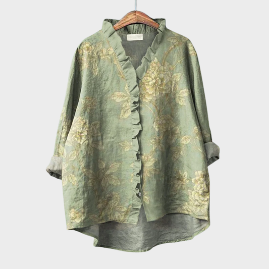 Léontine | Volants Raffinée Blouse - women's blouse