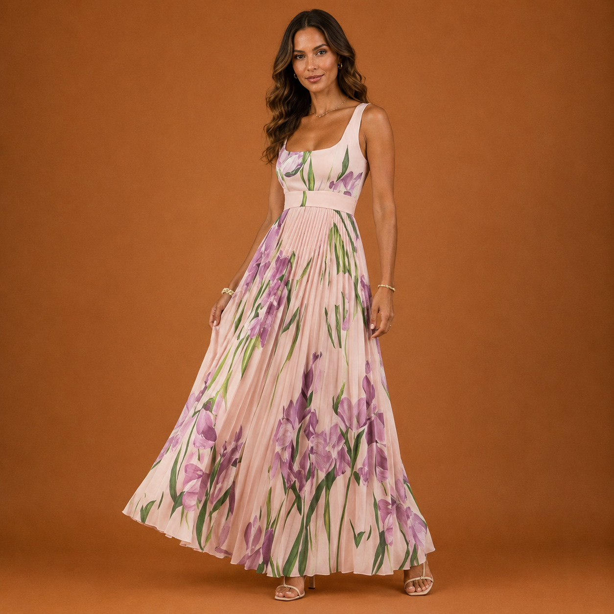GIULIA | Floral Maxi A-Line Dress