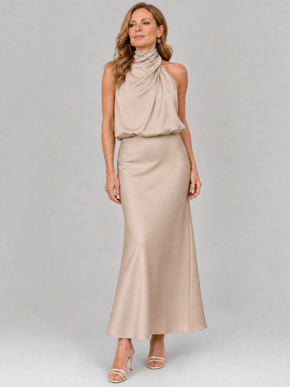 NOPAL | Draped Midi Dress