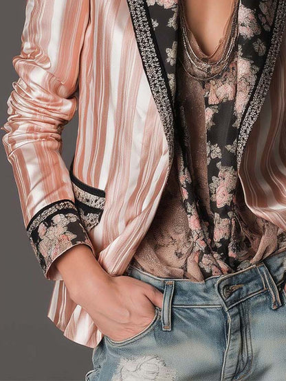Elara | Tailored Striped Blazer