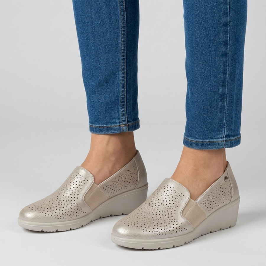 ALEXANDRA | Comfortable Women's Wedge Loafers