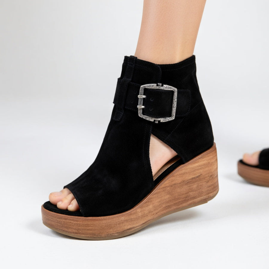 Orélisse | Modern Open Wedge Ankle Boots