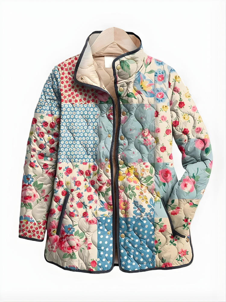 BRYNN | Charming Floral Quilted Jacket