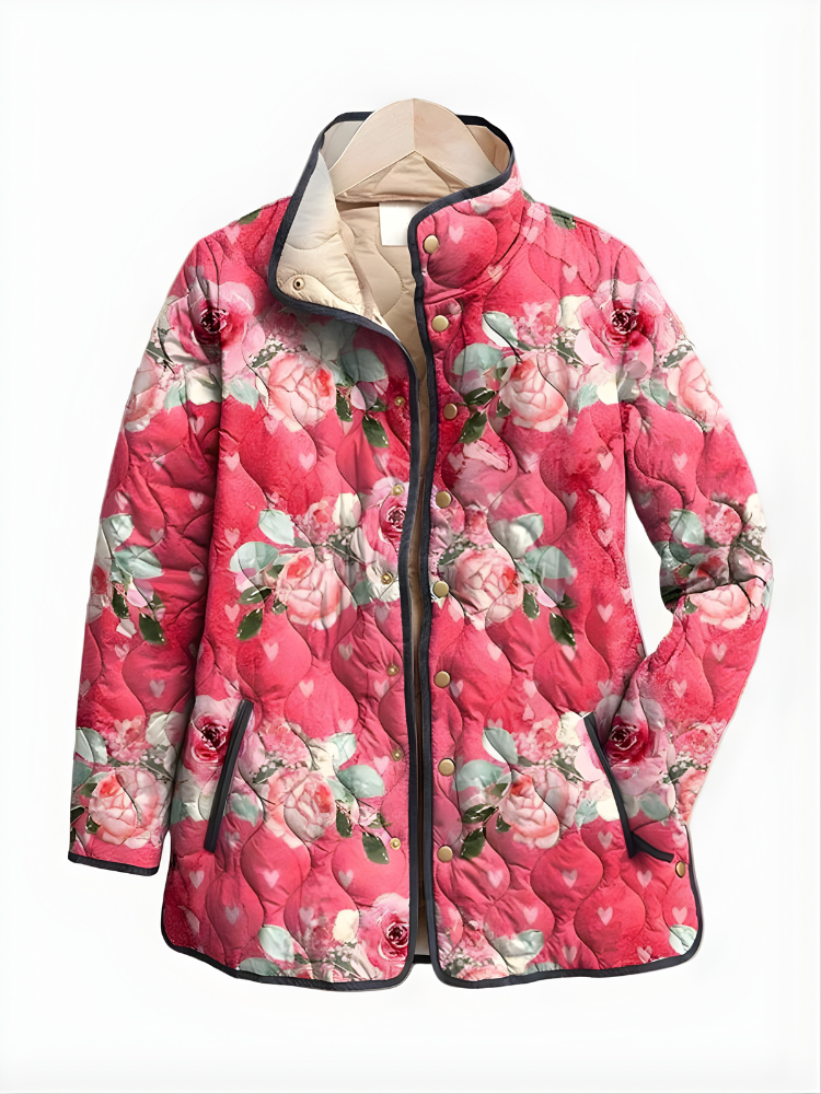 CARTER | Vintage Charming Floral Quilted Jacket