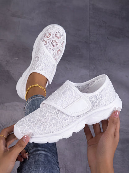 Liliana | Lightweight Breathable Floral Lace Sneakers
