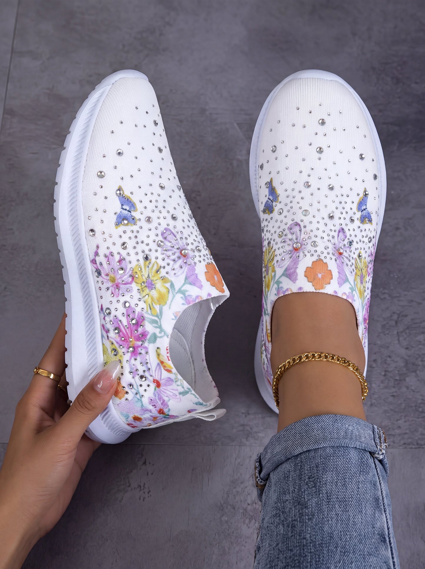 Rosella | Breathable Floral Sneakers
