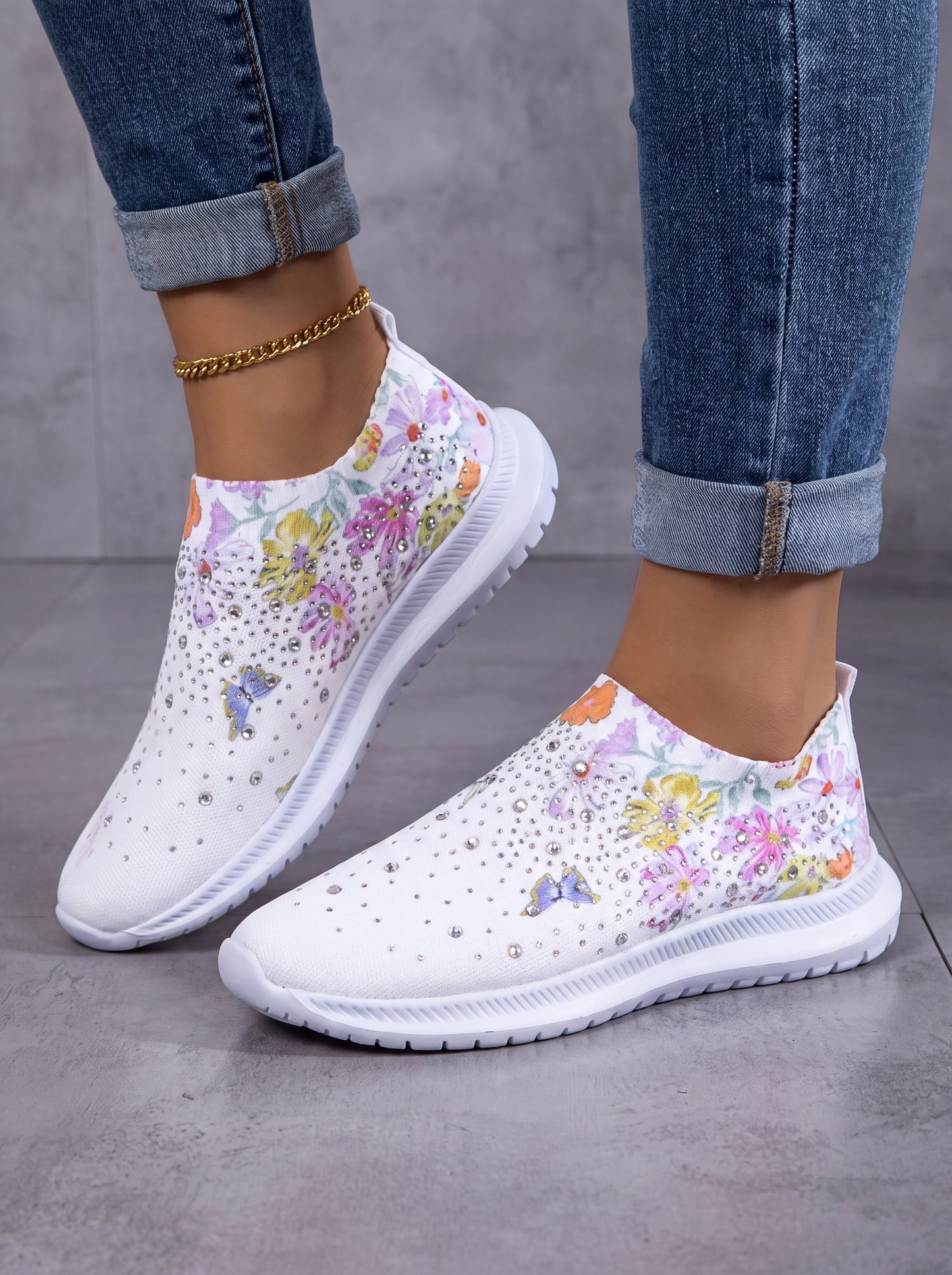 Rosella | Breathable Floral Sneakers