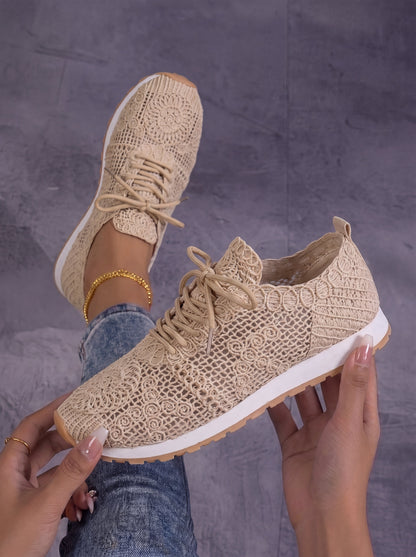 Nives | Lightweight Elegant Lace Sneakers