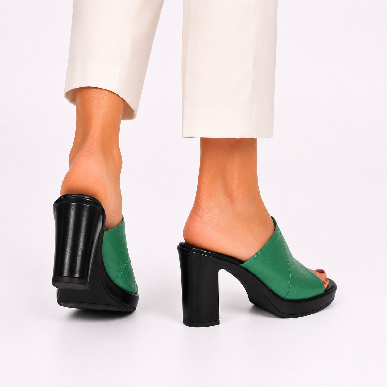 Sophia | Classic Comfort Slide Heels