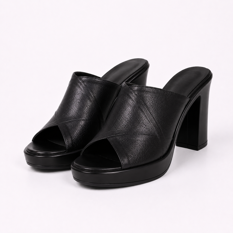 Sophia | Classic Comfort Slide Heels