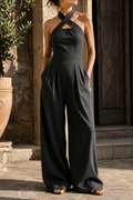 Serena | Cross-Neck Elegant Jumpsuit