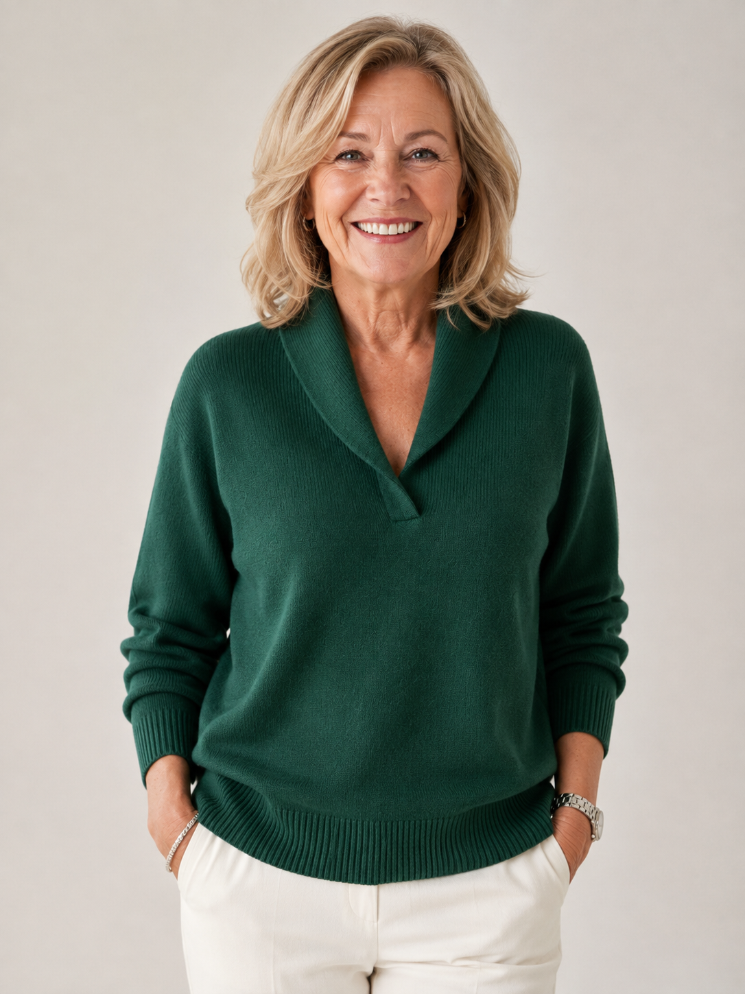 Linda | Soft V-Neck Jumper