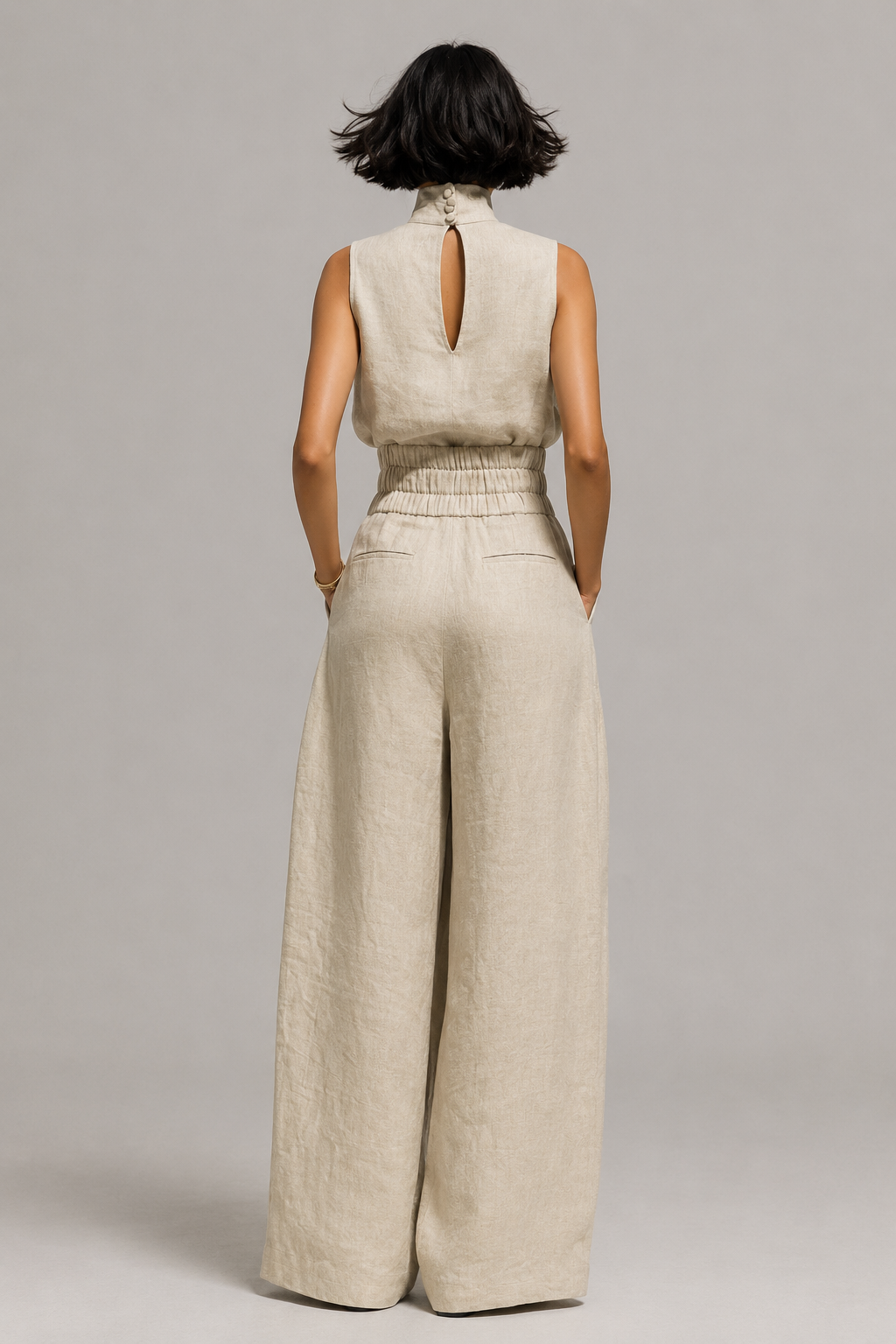 Maria Tanktop & Wijde Linnen Broek