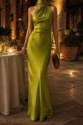 Monaco | Draped Neck Maxi Dress