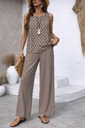 Elara | Geometric Wide-Leg Set