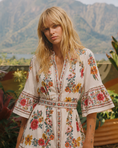 Martina | Linen Cotton Mini Dress