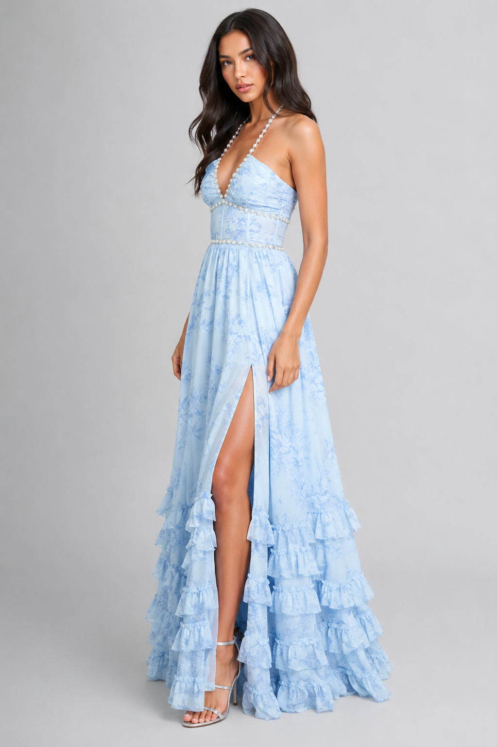Valeska | Chic Vintage Floral Maxi Dress
