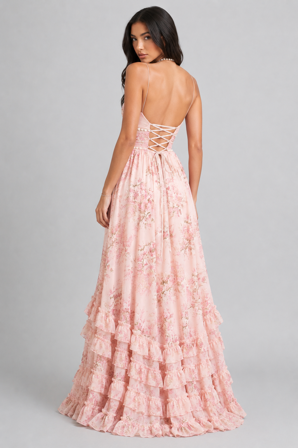 Valeska | Chic Vintage Floral Maxi Dress