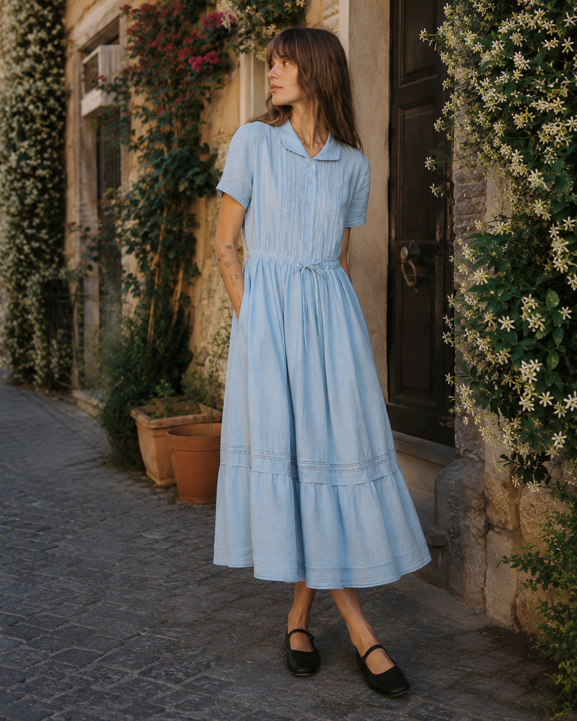 Sofia | Linen Cotton Dress