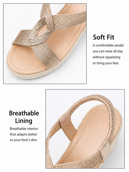 Aroa | Handwoven Wedge Sandals