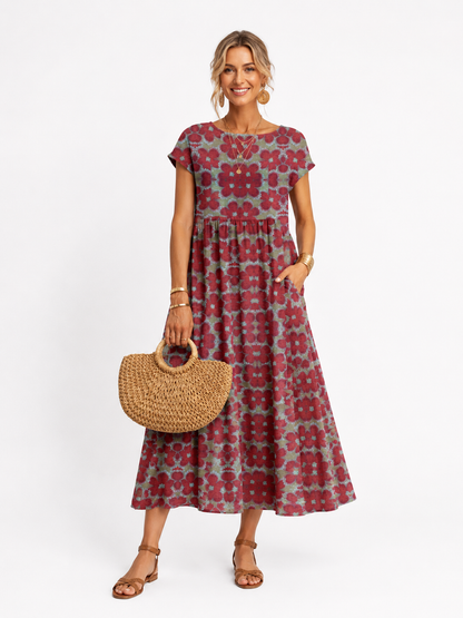 Florene | Short-Sleeve Summer Dress