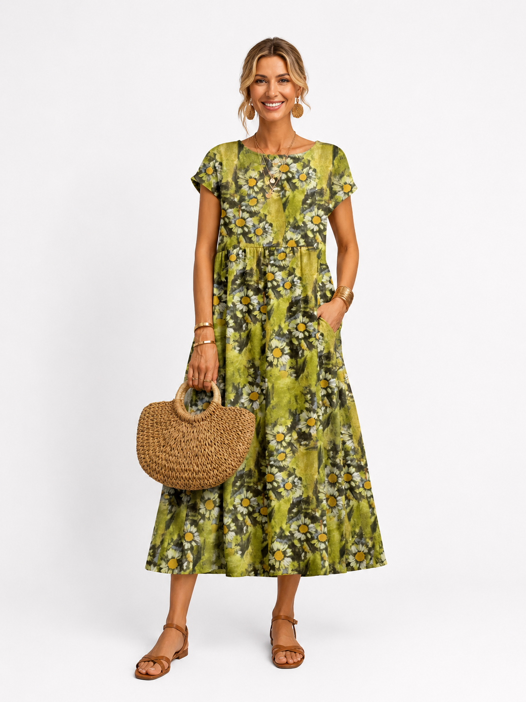 Florene | Short-Sleeve Summer Dress