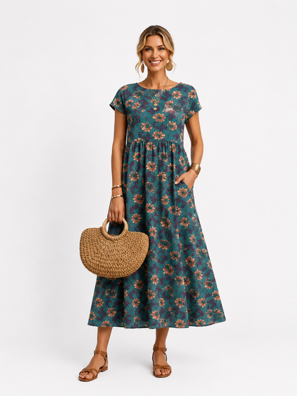 Florene | Short-Sleeve Summer Dress