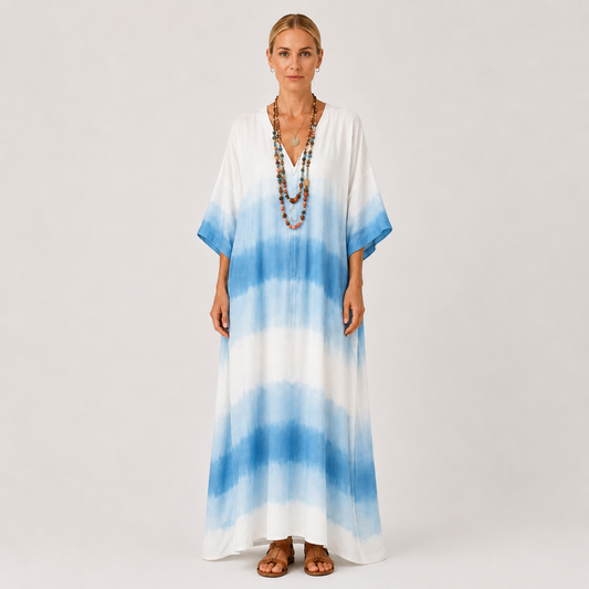 Jamila | Blue Gradient Kaftan