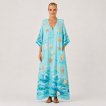 Lucía | Turquoise Marine Kaftan