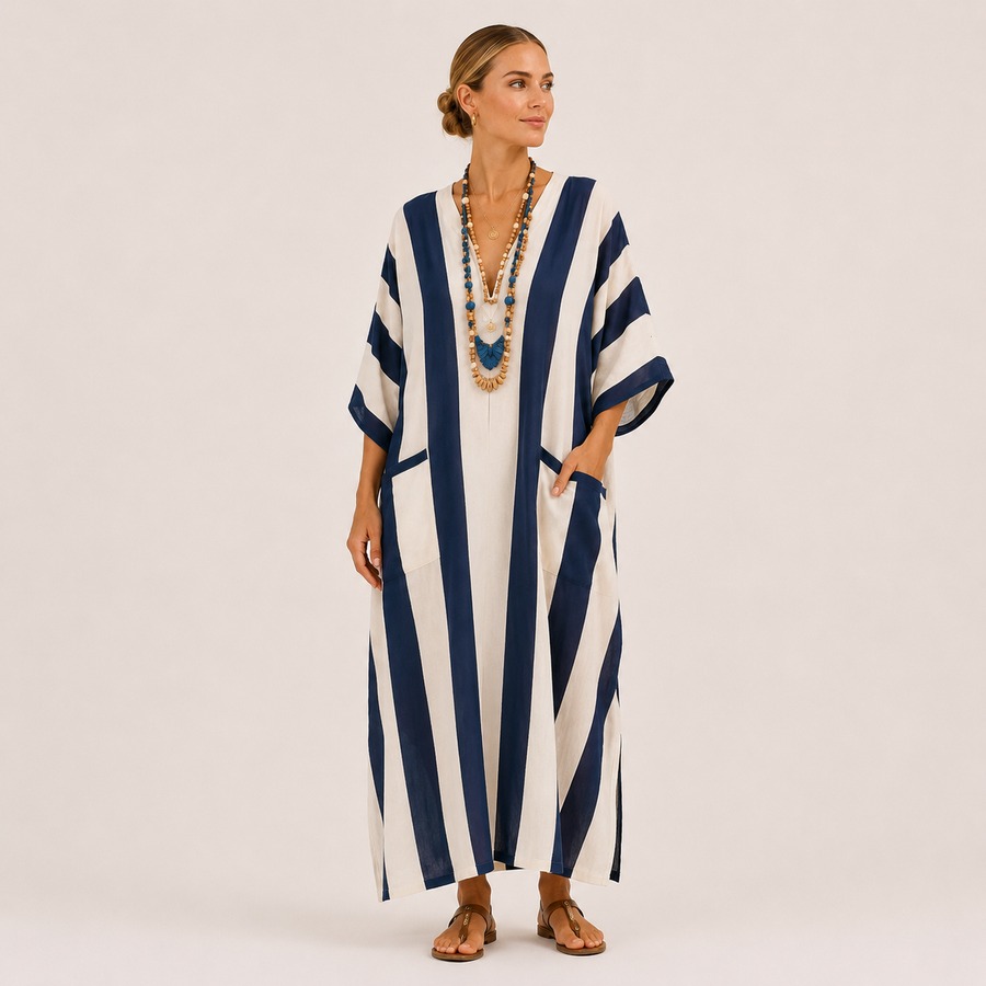 Yasmina | Dark Navy Kaftan