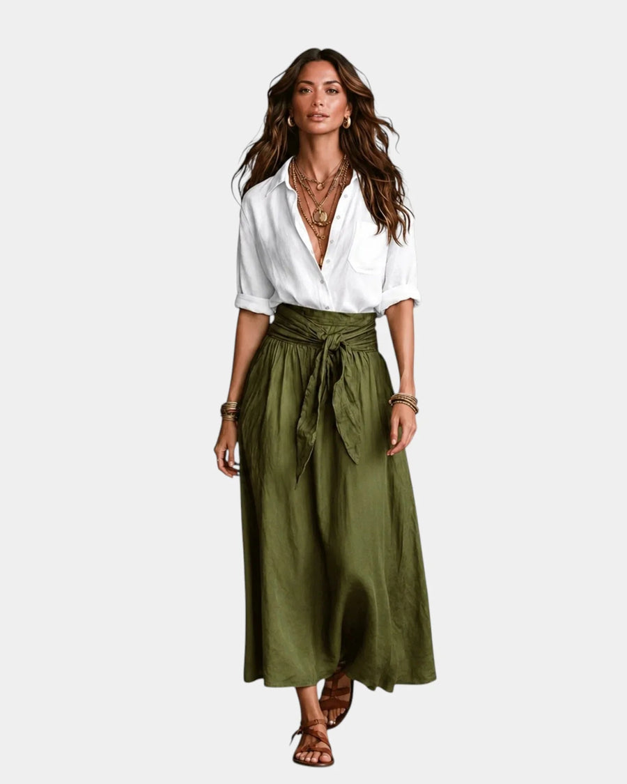 Danaé | Midi Skirt & Shirt Set - women's set