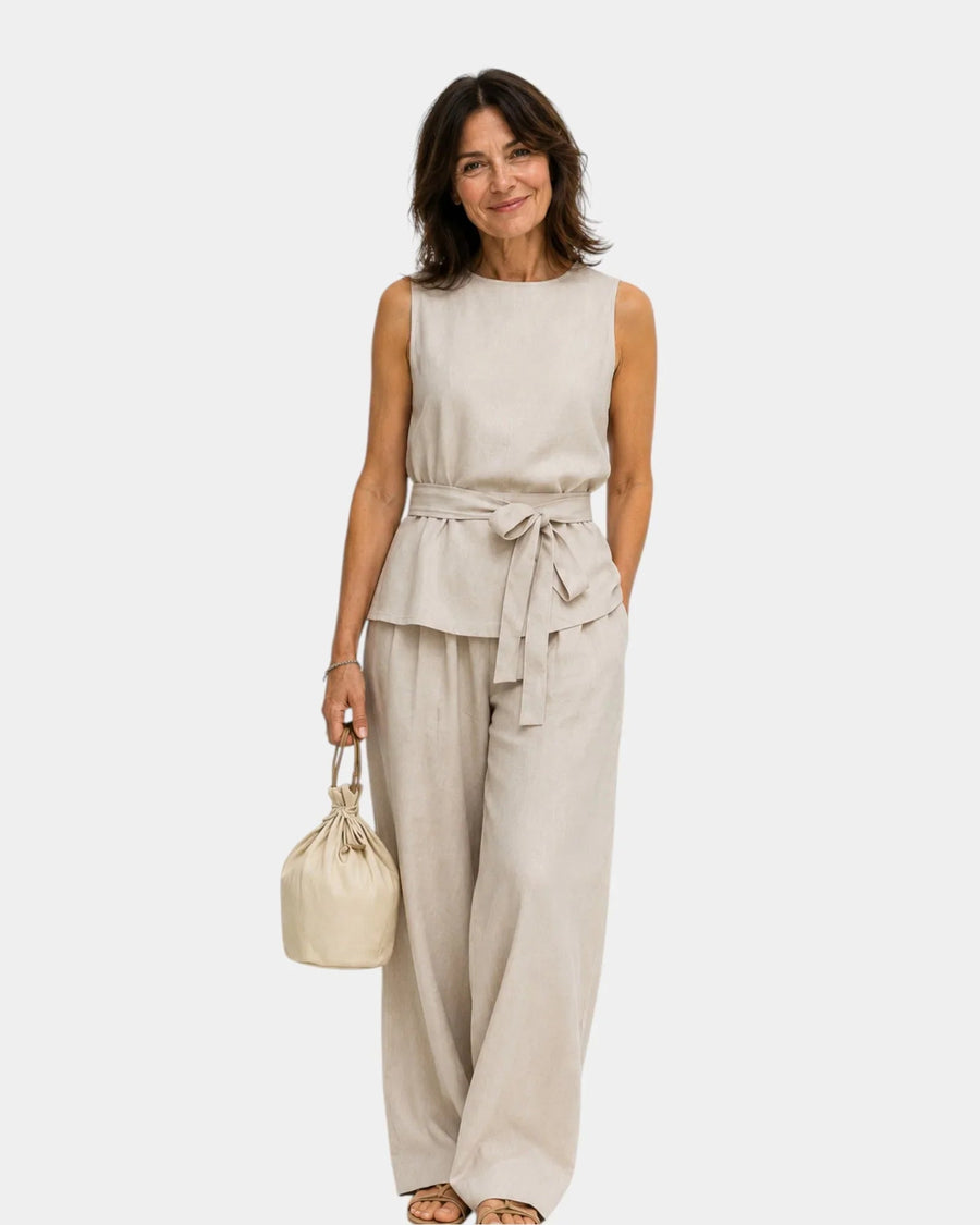 Iseultine | Sleeveless Top & Pants Set - women's set