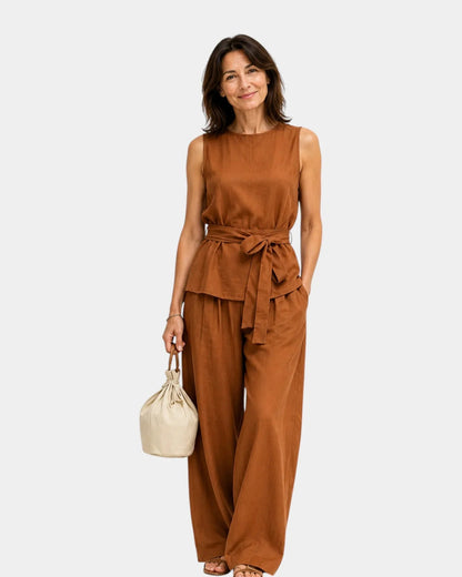 Iseultine | Sleeveless Top & Pants Set