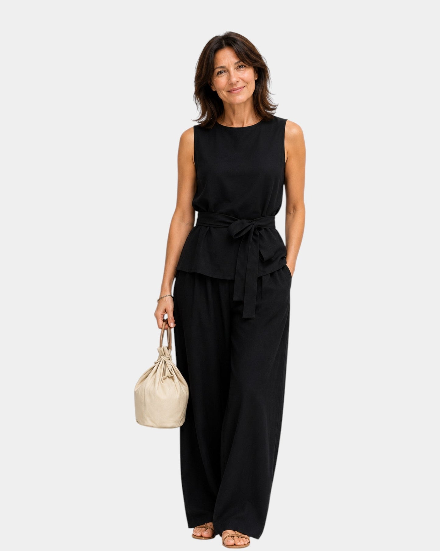 Iseultine | Sleeveless Top & Pants Set