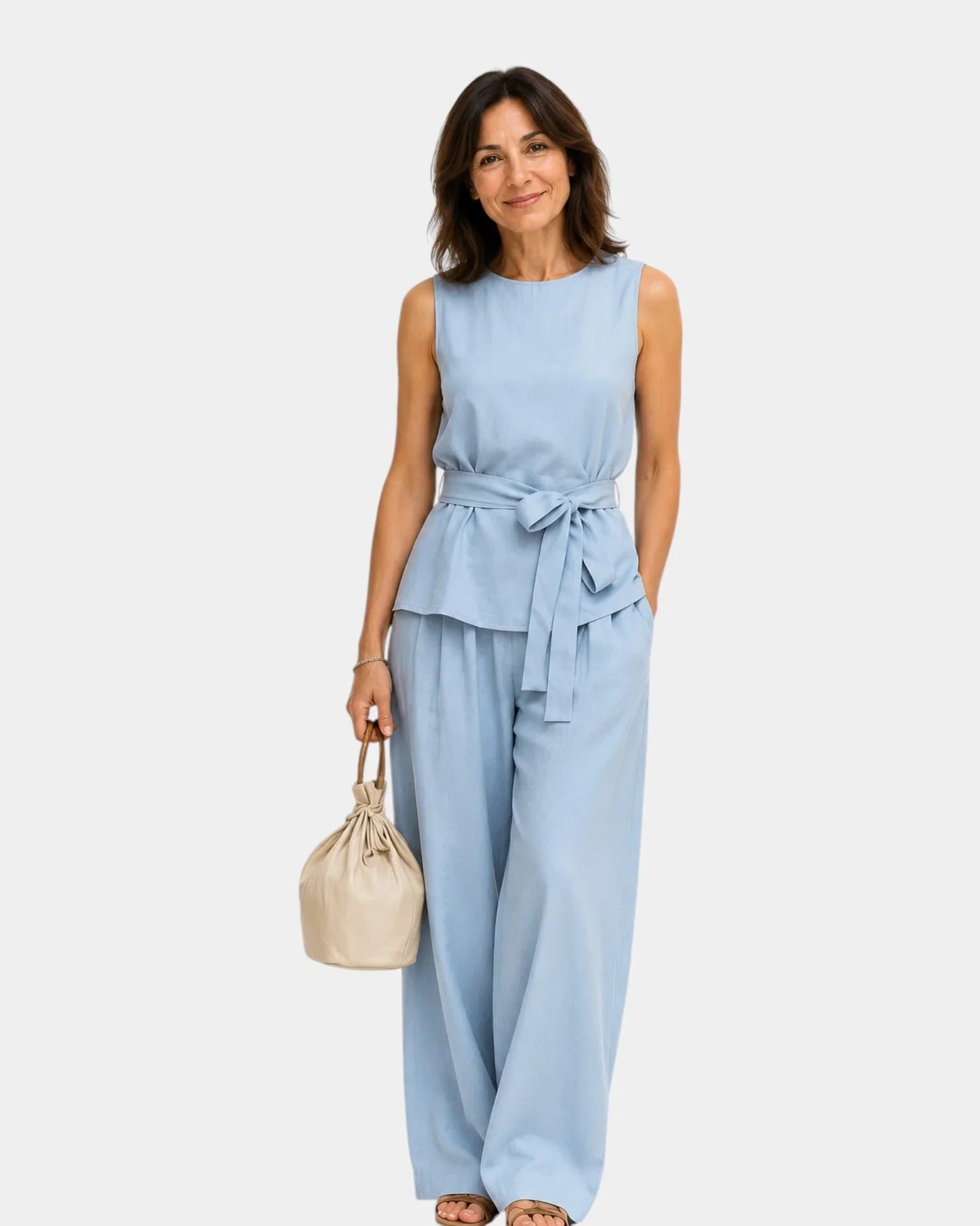 Iseultine | Sleeveless Top & Pants Set