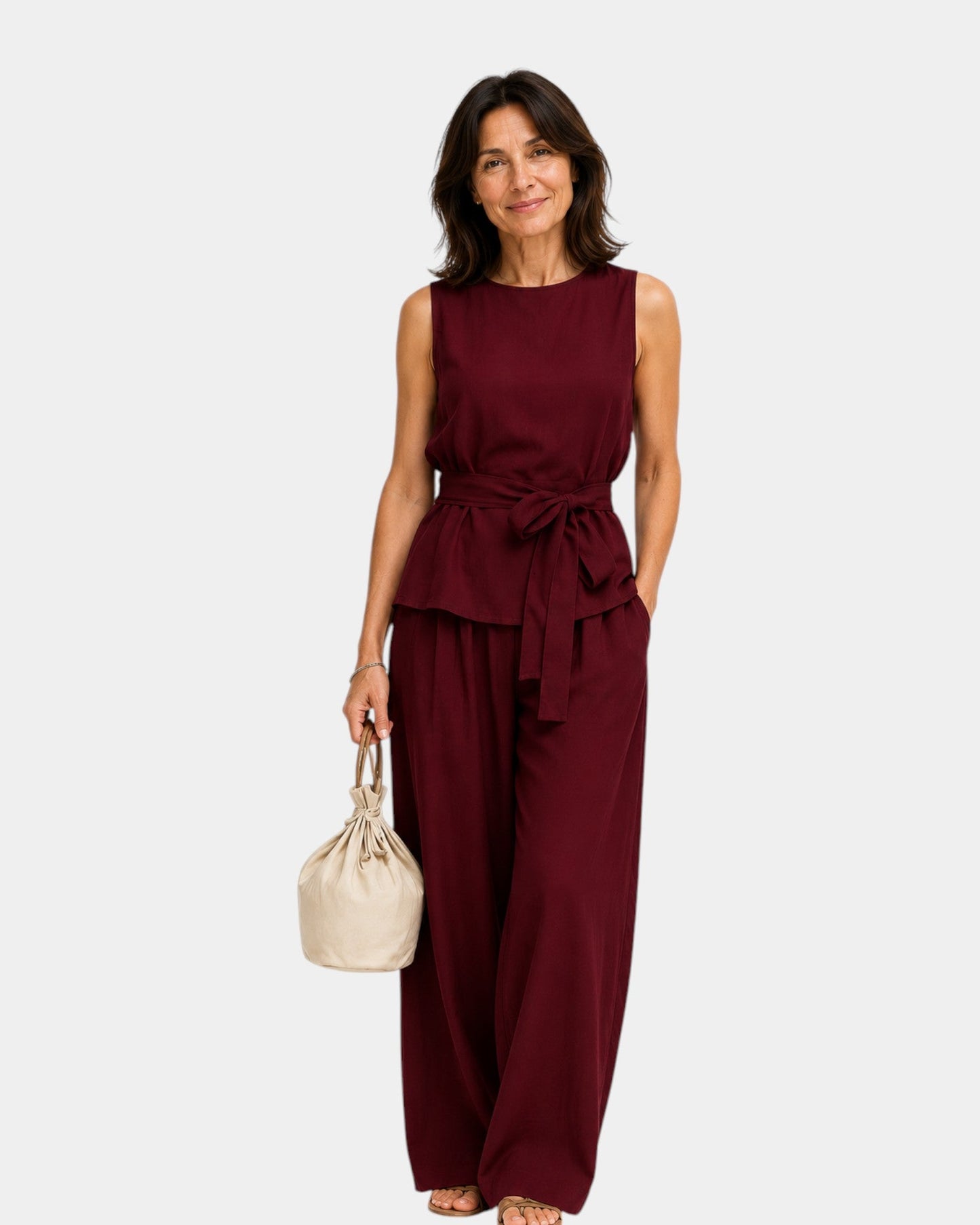 Iseultine | Sleeveless Top & Pants Set